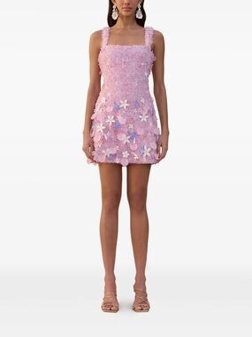 Cult Gaia Briana 3D Floral Mini Dress